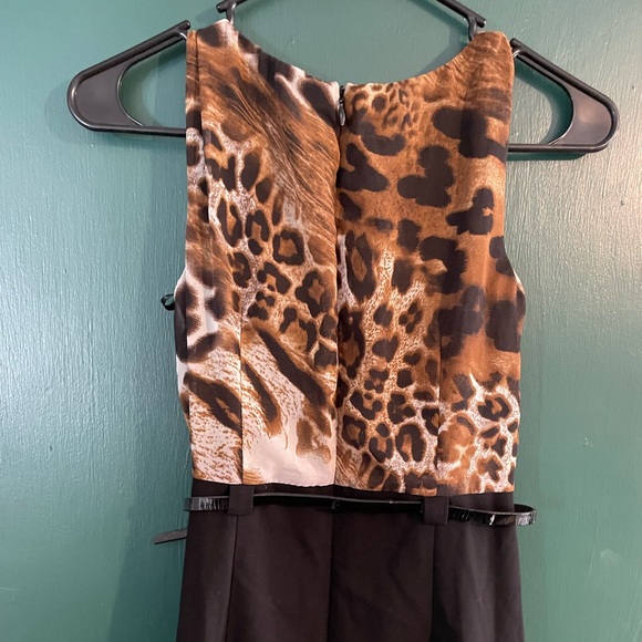 Alyx Animal Print Sheath Dress Size 4p - Picture 3 of 5